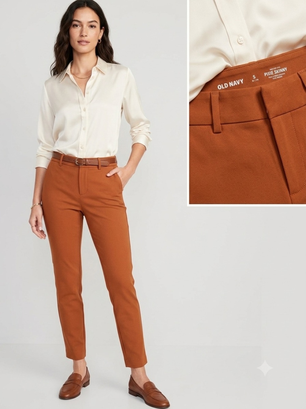 Old Navy Women's Rust Pixie Skinny Pants